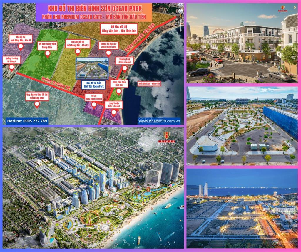 Bán đất mặt tiền đường phạm đình hổ, sổ đỏ có sẵn khu đô thị biển bình sơn ocean park giá đầu tư