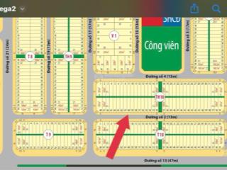 Mega city 2  nhơn trạch  cần bán lô 105m2 giá 1ty350 bao phí, đồng nai