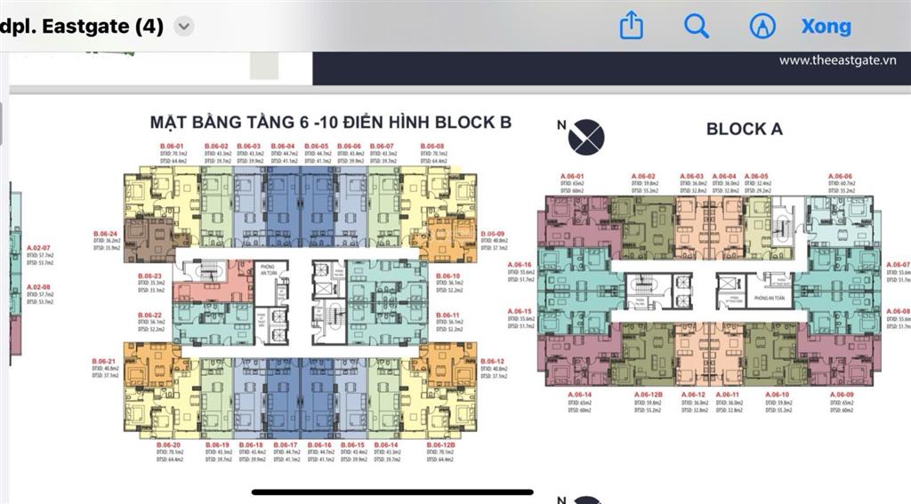 Căn hộ the eastgate  đối diện ga metro  căn góc a4x, 71m2 2ty8, cổng vào làng đại học