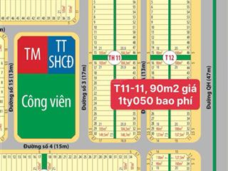 Mega city 2  nhơn trạch  mặt tiền 25c  cần bán lô 90m2 giá 1 tỷ bao phí, đồng nai