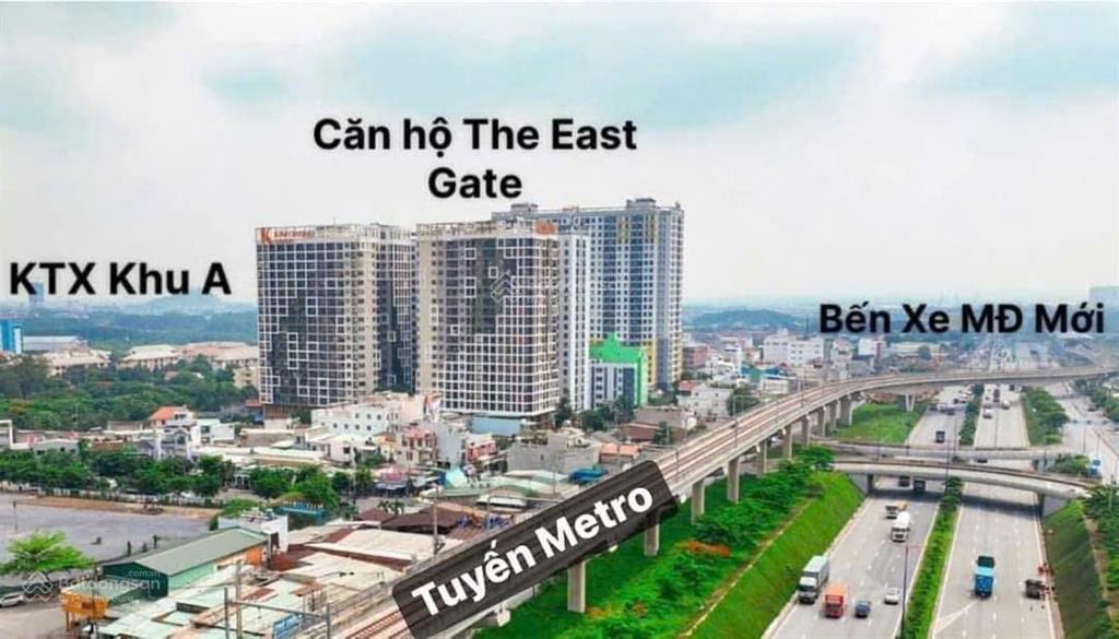 Căn hộ the eastgate( đối diện gas metro)  bán căn 1pn+ 56,8m2, giá 2ty4 bao thuế phí, view đẹp