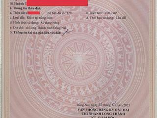 Century city  a18  36, 100m2 trục thông từ công viên ra đường cầu mên(32m), long thành, đồng nai