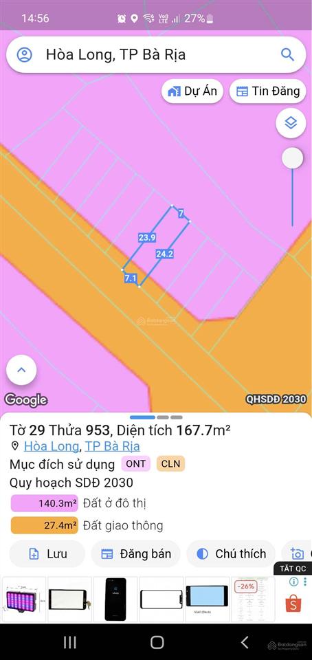 Hot  mặt tiền đường số 15 bán chỉ 2.3 tỷ  7mx24m, sổ sẵn công chứng ngay