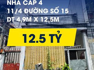 Bán nhà cấp 4 tiện xây mới đường số 15, p. an khánh (bình an), 4.9x12.7m
