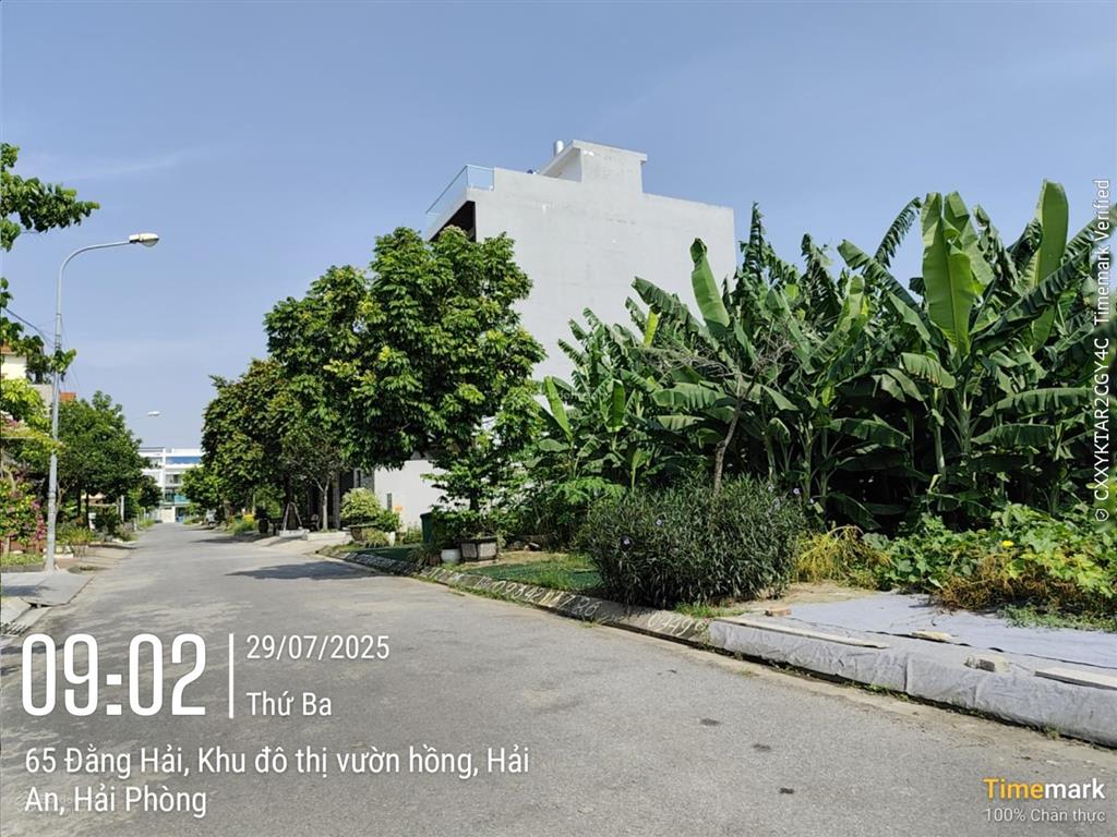 Bán đất khu biệt thự vườn hồng. dt 150m2 ngang 7,5m. giá 62.5 triệu/m2