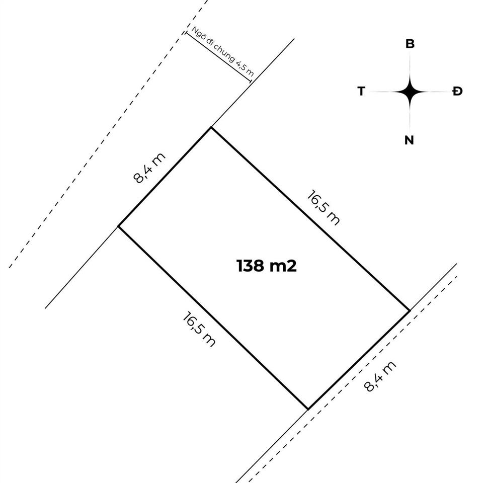 Bán lô đất 138m2 rộng 8.4m số 337 đà nẵng, ngô quyền, hải phòng. giá 47 triệu/m2