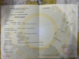 Bán lô đất mặt đường 21m  tđc hạ đoạn 1, hải an, hải phòng