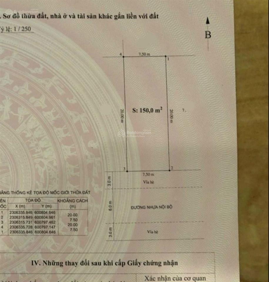 Bán lô đất 150m²  hướng nam. khu biệt thự vườn hồng hải an. giá 62.5 triệu/m²