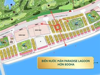 Ra hàng liền kề sóng xanh 75m2, vị trí trung tâm giữa sân golf 18 lỗ và biển lagoon giá hơn 13,6tỷ