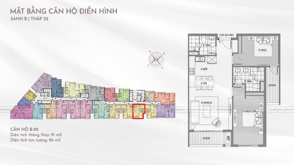 Bql dự án sun grand city chuyển nhượng 3 pn giá tốt