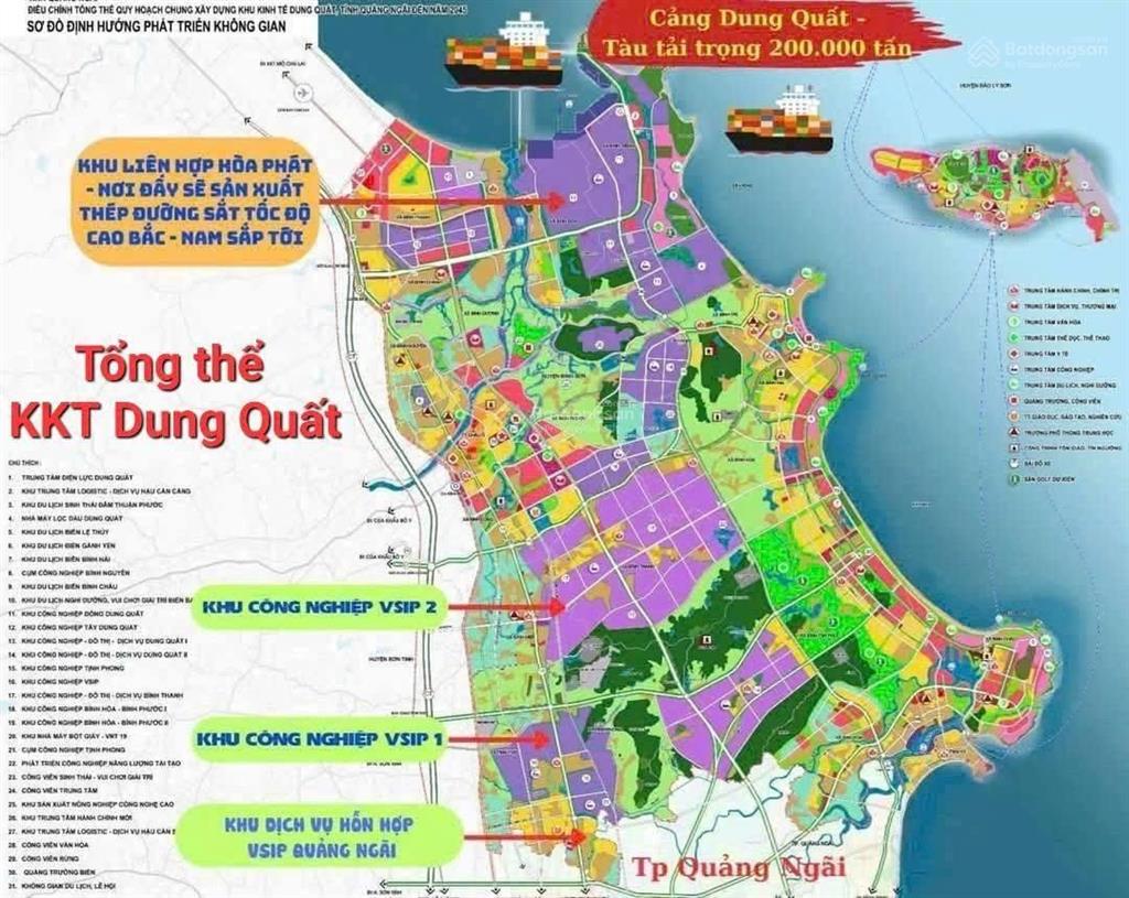 Cực hiếm, 02 lô liền kề trục chính cổng vào khu dvhh vsip quảng ngãi, 264m2, thuận tiện kinh doanh