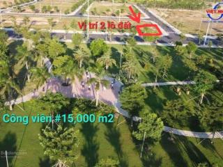 Lô góc 328m2 đẹp nhất quảng ngãi, view công viên vsip #15000m2, giá 18,5 tr/m2. mặt tiền kinh doanh