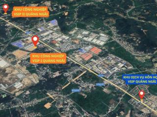 01 lô góc khu tài lộc  khu dvhh vsip quảng ngãi, chỉ 13,2tr/m2, hướng nam, đón sóng vsip 1, vsip 2