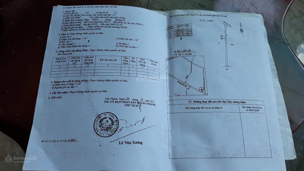 Bán đất đường tô nguyệt đình, trung tâm hắc dịch phú mỹ, 10x175m full hồng 6,5 tỷ giá siêu tốt