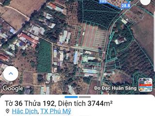 Bán đất sào đường nhựa 8m làm xưởng, nhà vườn, biệt thự ngay hắc dịch phú mỹ,dt29x105 giá 7.5ty