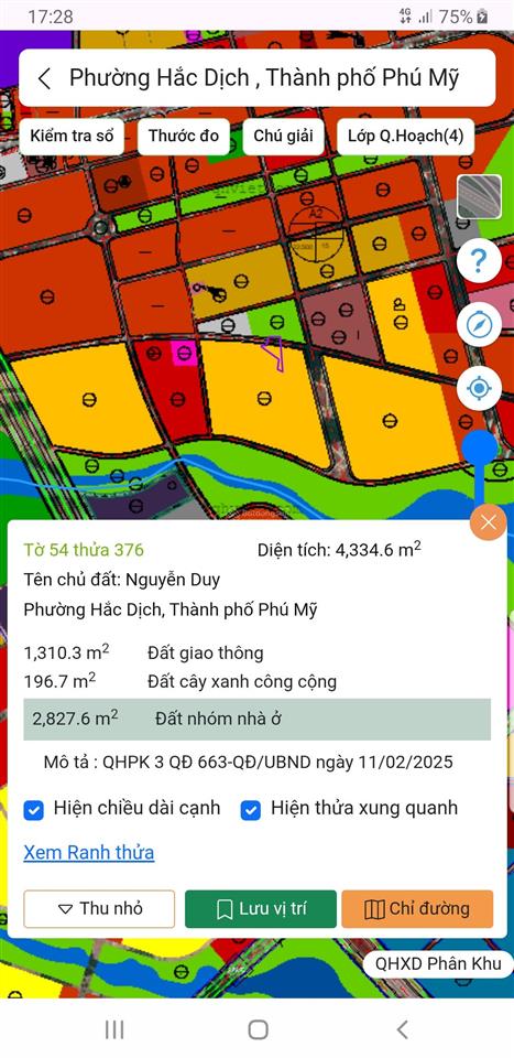 Bán đất mt đg đào công soạn trung tâm p. hắc dịch phú mỹ, dt 4334m2 khu dân cư đông giá 8.3 tỷ