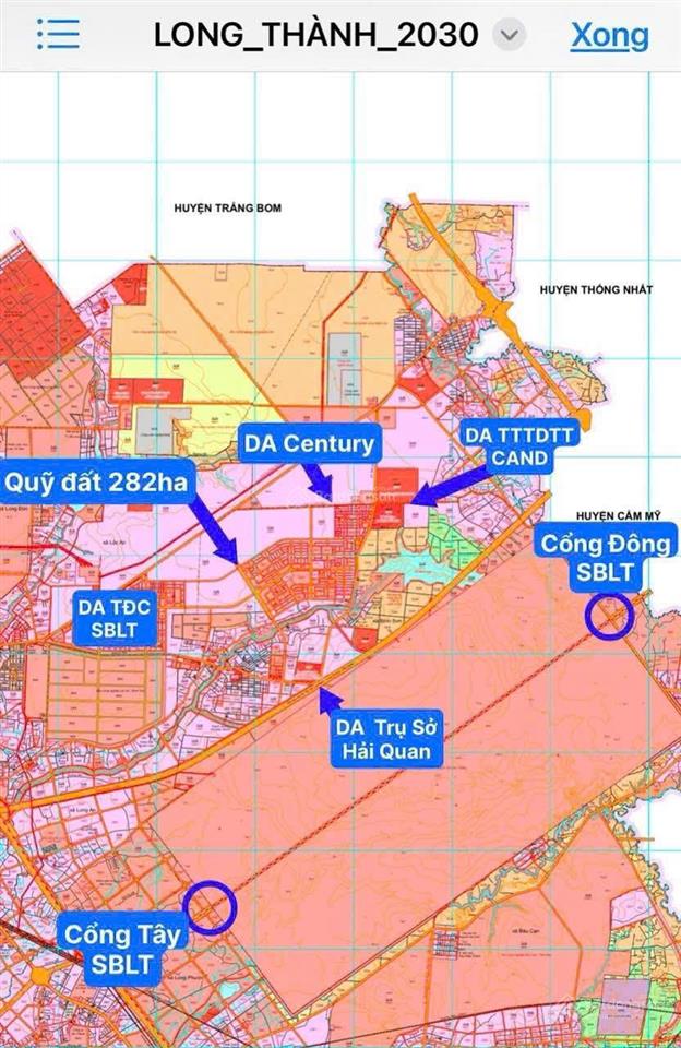 Bán đất vị trí đẹp sổ hồng trao tay sân bay long thành, ngân hàng cho vay 70%  0936 633 ***