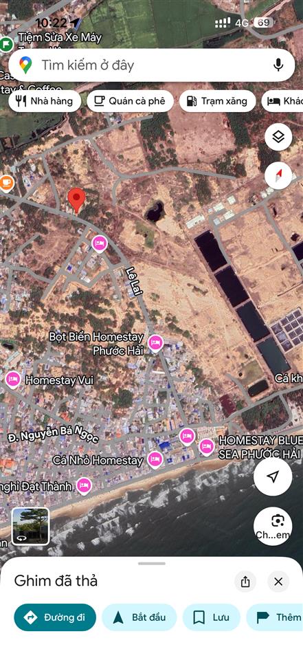 Bán đất mặt tiền biển lê lai cách biển 450m. trần hưng đạo phước hải (hồ chí minh)