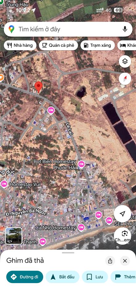 Bán đất mặt tiền biển lê lai cách biển 450m. trần hưng đạo phước hải (hồ chí minh)