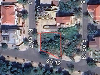 Đất biệt thự góc bờ sông công viên khu sadeco ven sông dt 313,4m2 giá 205tr/m2