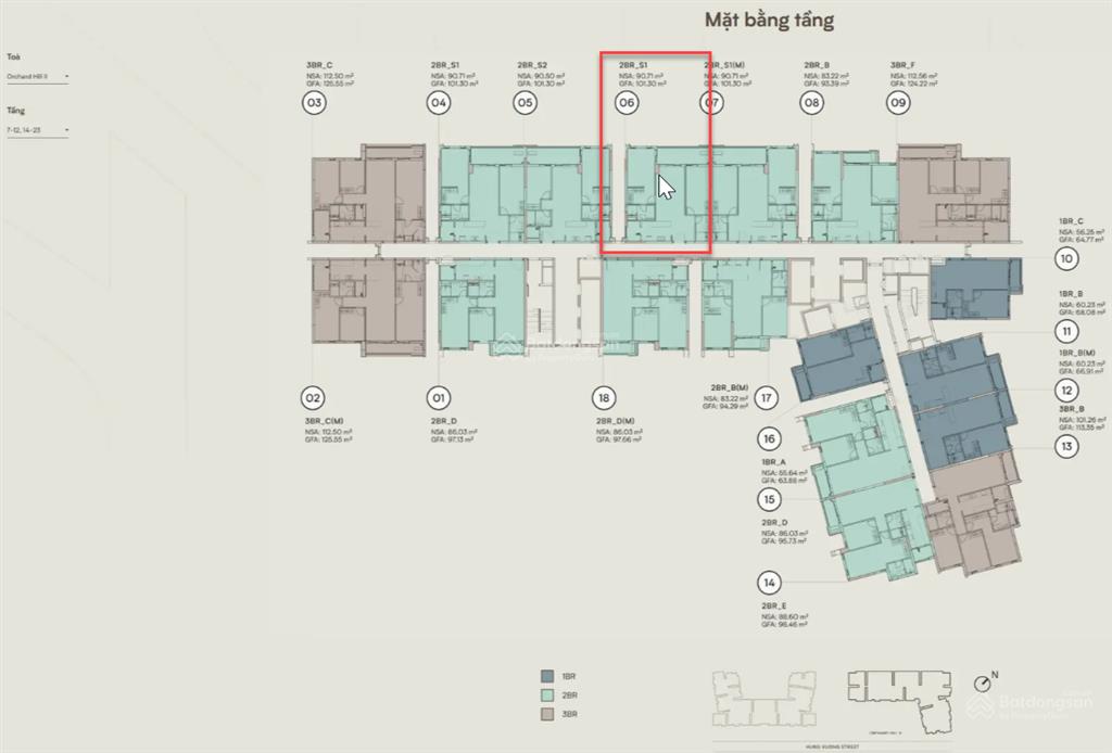 Bán căn hộ orchard hill lầu cao view cv 75ha, 4,7 tỷ, 101m2, 2pn, 2wc