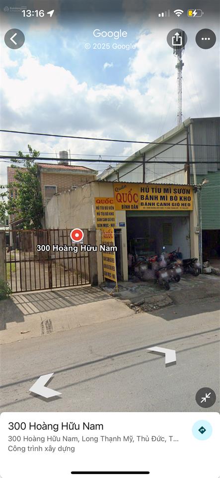 Mặt tiền hoàng hữu nam khu vực đông dân cư kinh doanh tốt diện tích đủ đã trừ lộ giới 5x20 giá tốt