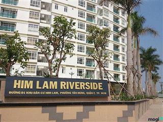 Cho thuê chung cư him lam riverside quận 7, 78m2, 2pn nhà trống ms viêm 0938 971 ***