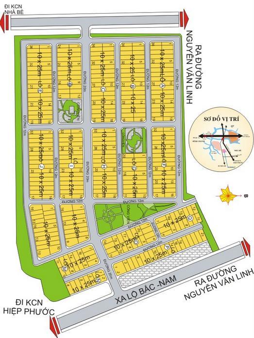 Giá sốc! đất nền thái sơn 1 phước kiển nhà bè chỉ 60 triệu/m² hạ tầng hoàn thiện, sổ đỏ từng nền