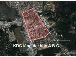 Bán đất khu dân cư làng đại học vị trí mặt tiền đường thông diện tích 5x25 giá 83tr/m2
