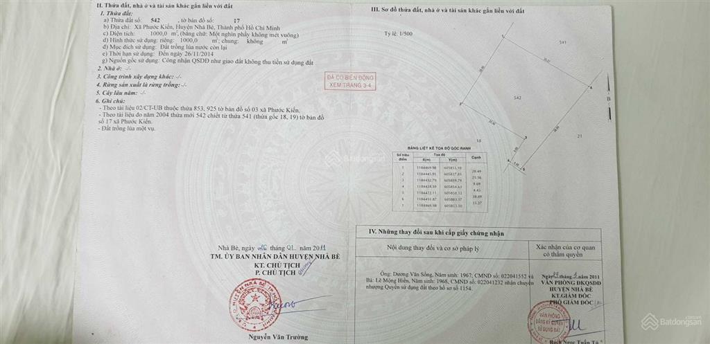 Chính chủ bán rẻ lô đất phạm hữu lầu 1000 m2/ giá 15 triệu/m2. 0987 899 ***