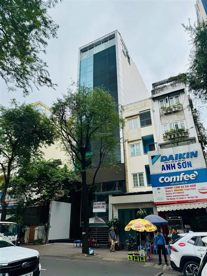 Cho thuê tòa nhà 7.9x25.1m võ văn tần, phường võ thị sáu, quận 3, giá 469,998 triệu/tháng