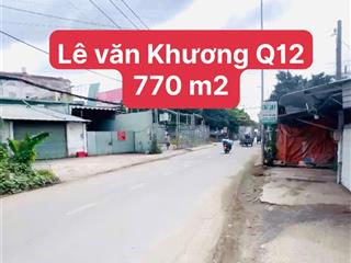Cho thuê mặt bằng,kho,xưởng 770 m2 mặt tiền đường trịnh thị dối sát lê văn khương