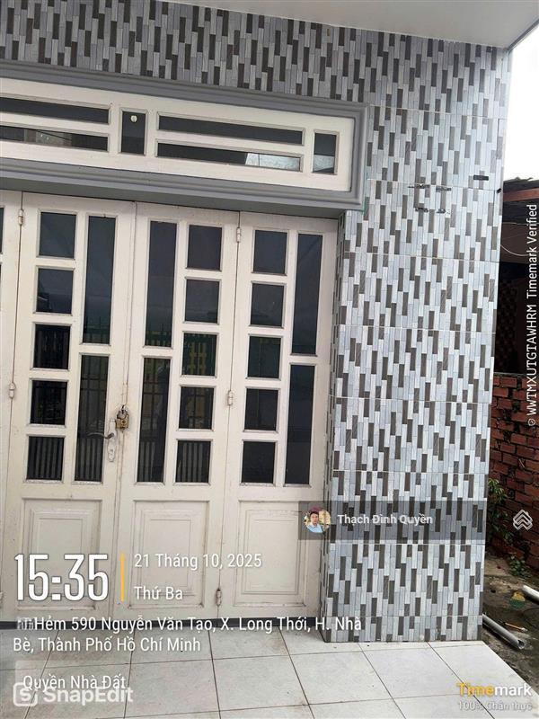 Nhà shr hẻm 590 nguyễn văn tạo, long thới