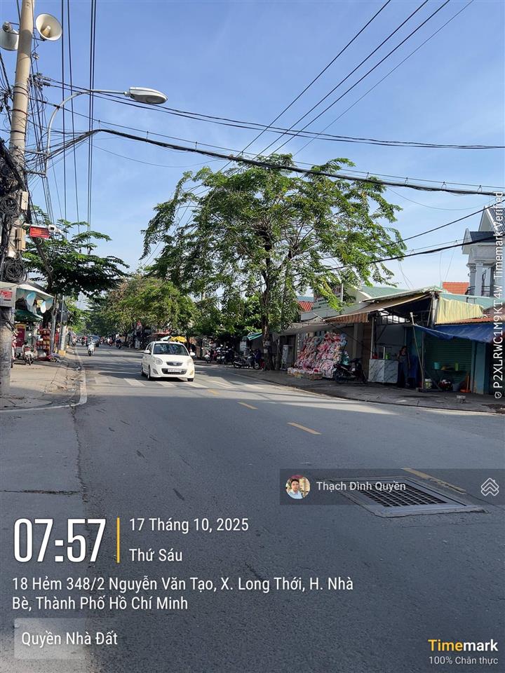 Lô đất thổ cư mt nguyễn văn tạo gần chợ bà chồi, ngân hàng sacombank, mb bank