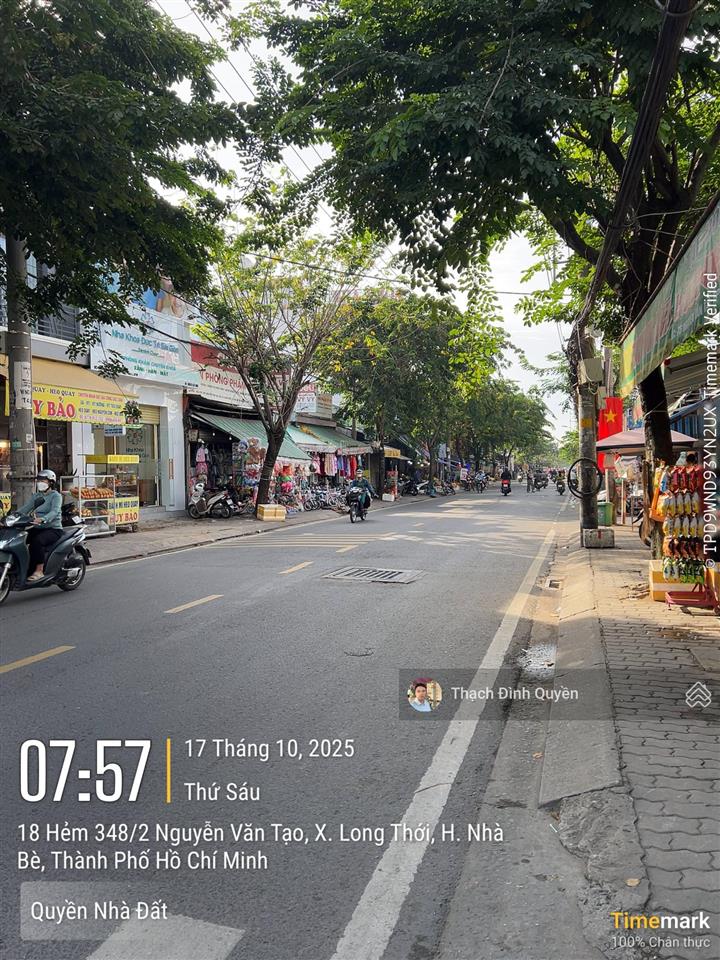 Lô đất thổ cư mt nguyễn văn tạo gần chợ bà chồi, ngân hàng sacombank, mb bank
