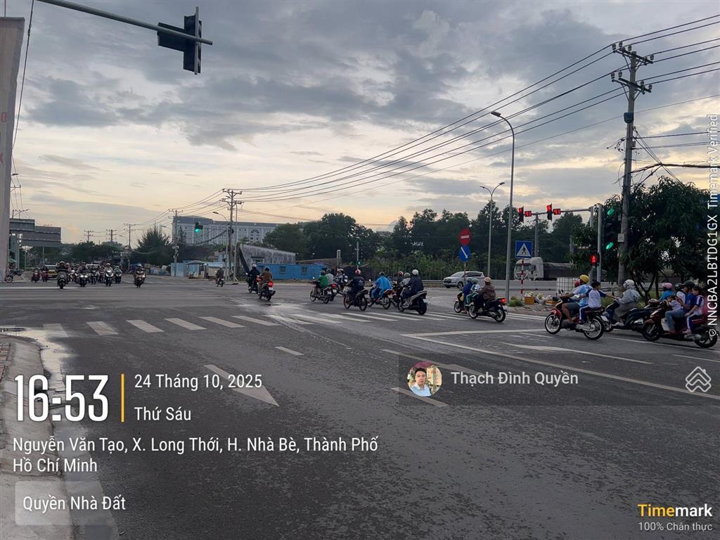 Đất thổ cư mt đường nguyễn văn tạo, long thới, nhà bè. 299m2 giá 15,5 tỷ