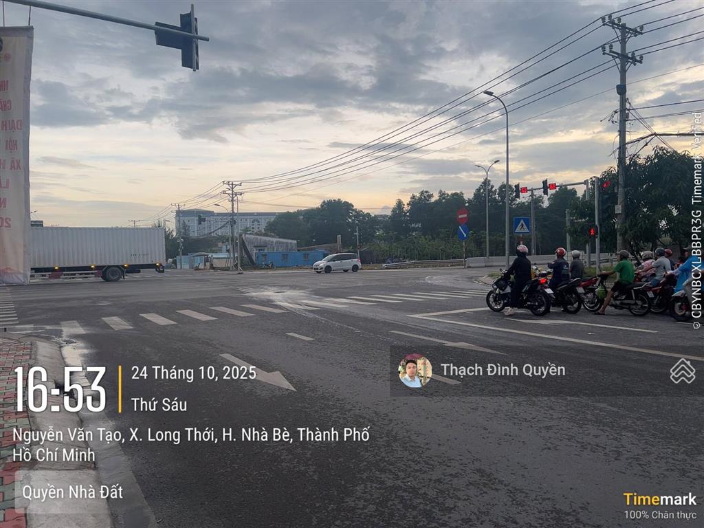 Đất thổ cư mt đường nguyễn văn tạo, long thới, nhà bè. 299m2 giá 15,5 tỷ
