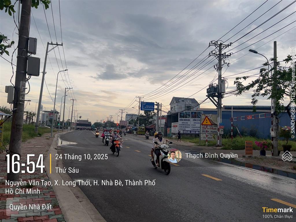 Đất thổ cư hẻm 154 nguyễn văn tạo, long thới. dt 200m2(10x20m) giá 7,5 tỷ