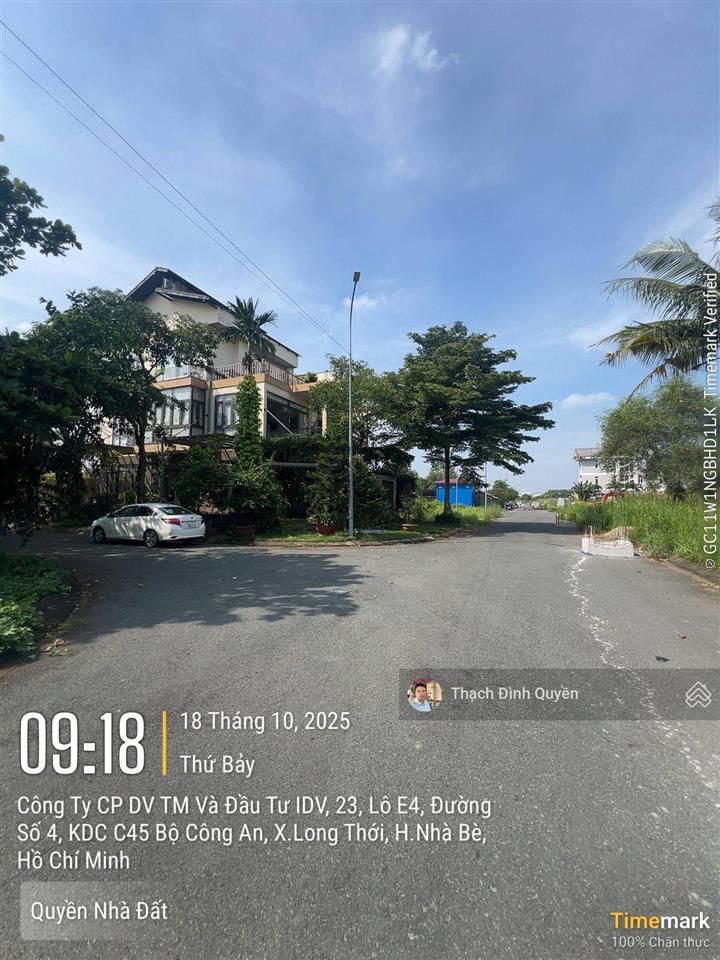 Đất dự án khu cảnh sát hình sự c45 dt 8x21m, giá 23 triệu/m2