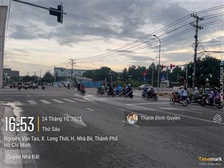 Nhà 1 trệt 1 lầu hẻm 126 nguyễn văn tạo dt đất 98m2(5x19,6m)