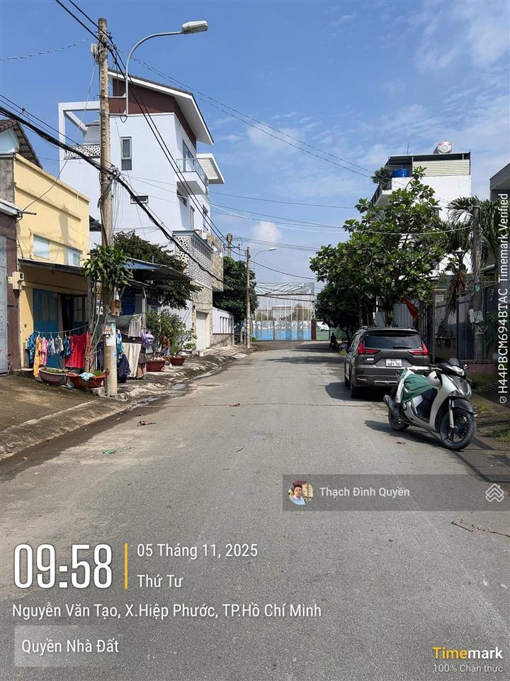 Đất thổ cư hẻm 274 nguyễn văn tạo 6x20m đường 9m giá 4,65 tỷ