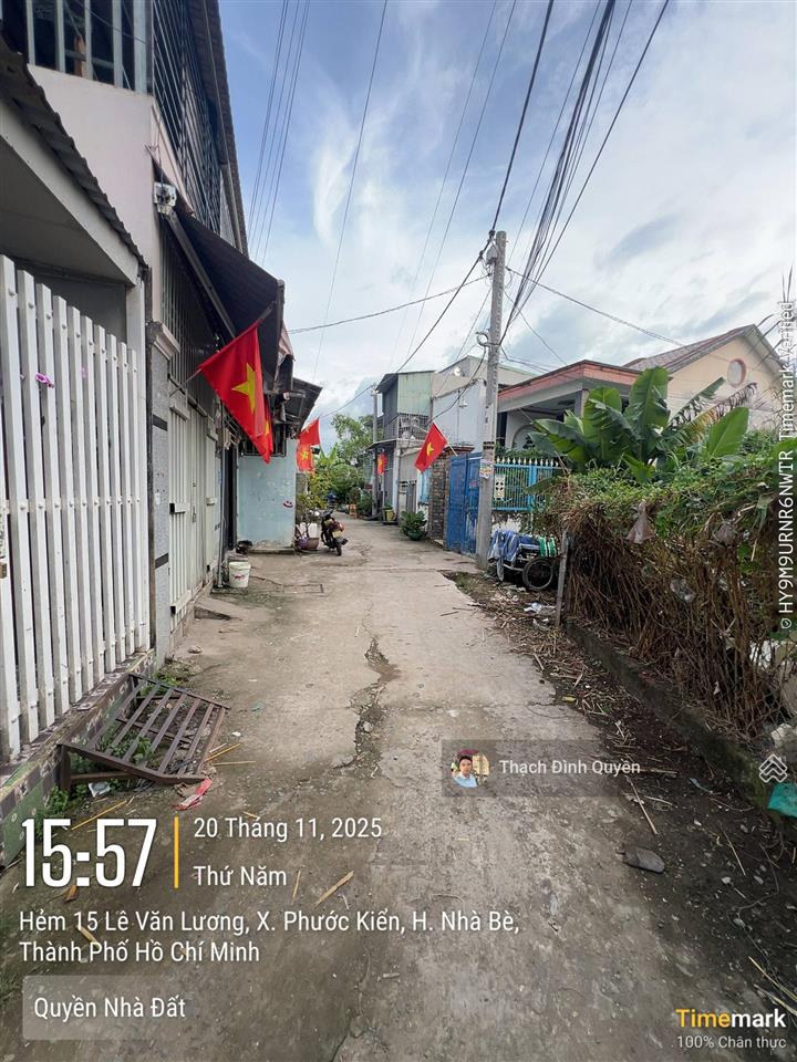 Đất thổ cư hẻm 1419 lê văn lương, phước kiển 89,5m2 giá 3 tỷ
