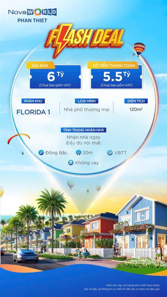 Bán shophouse căn góc vỉa hè 15m trục 20m novaworld phan thiết trục 20m giá 4 tỷ 799 vnd, dt 120m2