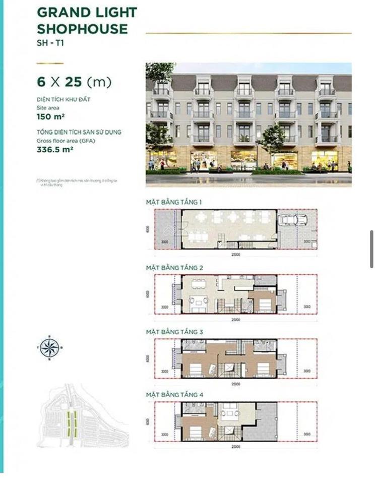 Căn shophouse đáng mua aqua stella thanh toán 9tỷ862 kí hđ trục 45m 91tr/m2 6x25 13,3tỷ 0907 353 ***