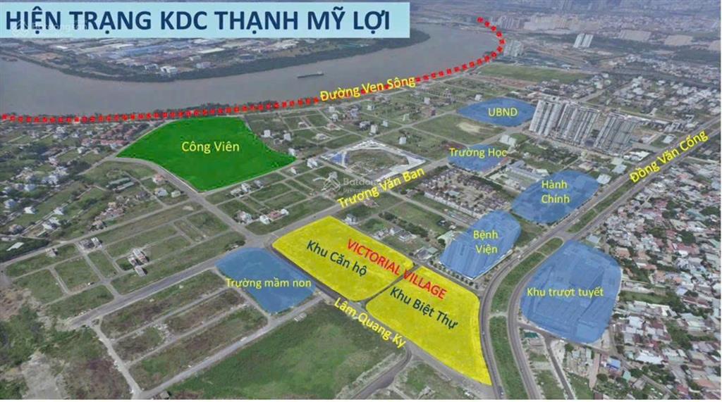 Bán gấp shophouse victoria village, mặt tiền lâm quang ky 9,5 tỷ, dt 44,3m2, thạnh mỹ lợi, q2, hcm