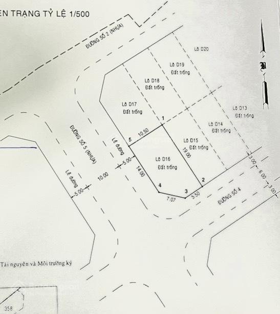 Bán đất biệt thự khu đại học mở đường tam đa tp. hcm, lô góc ngã tư, dt10.5x19m, 187m, 13,5 tỷ