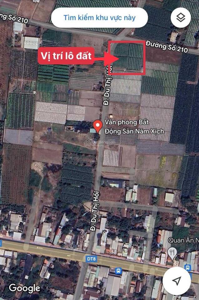 Chính chủ bán lô đất 2 mặt tiền đường nhựa cách tỉnh lộ 8 200m, diện tích 2279m2, giá 7tr/m2