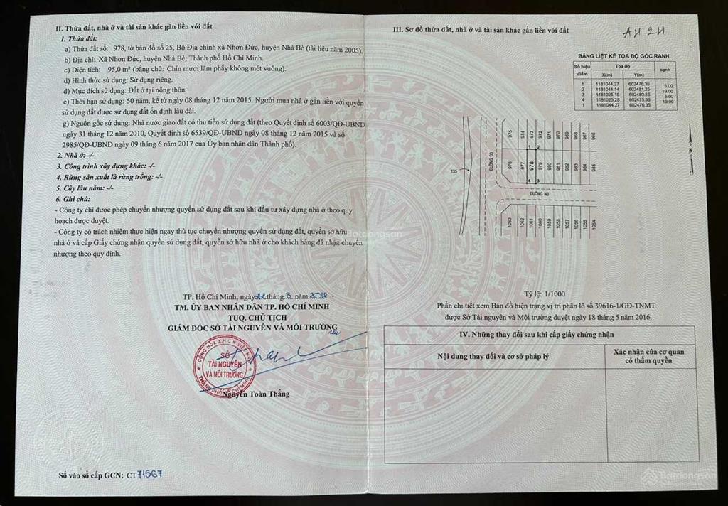 Chỉ 4,5 tỷ/ dt 95m2 có ngay lô đất cạnh 3 trường đại học. cơ hội đầu tư kdc nhơn đức vạn phát hưng