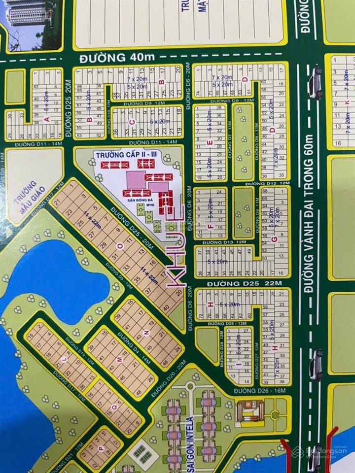 Bán gấp đất khu dân cư 13e phong phú đối diện công viên giá 44tr có thương lượng