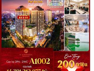 Hot ! 1 căn duy nhất view hồ a1002 106m2.chung cư dle roi soleil 59 xuân diệu. hotline 0905 956 ***